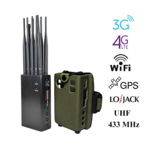10 Antennas Portable Cell Phone Signal Jammer Lojack GPS Wi-Fi Signal Blocker